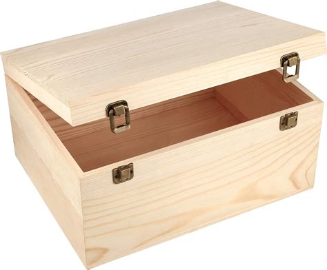 wood box with metal lid float|Wooden Storage Boxes .